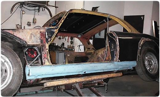 Jaguar XJC XJ-C Pillarless Coupe reinforcement