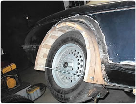 Jaguar XJC XJ-C Coupe Radläufe Wheelarch