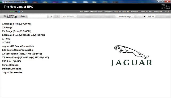  Jaguar EPC